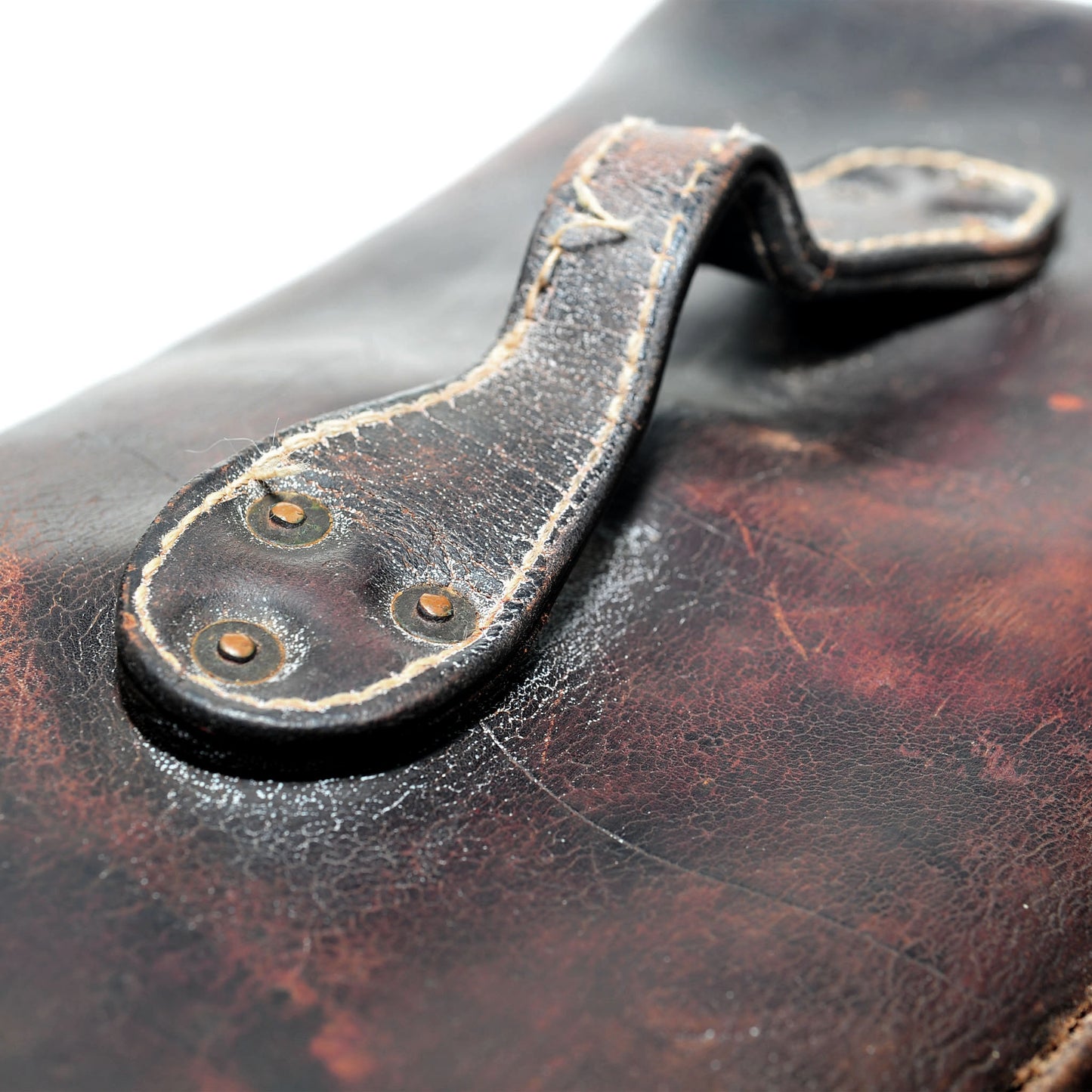 Antique Railway Engineer's Leather Toolbox — Thick Leather