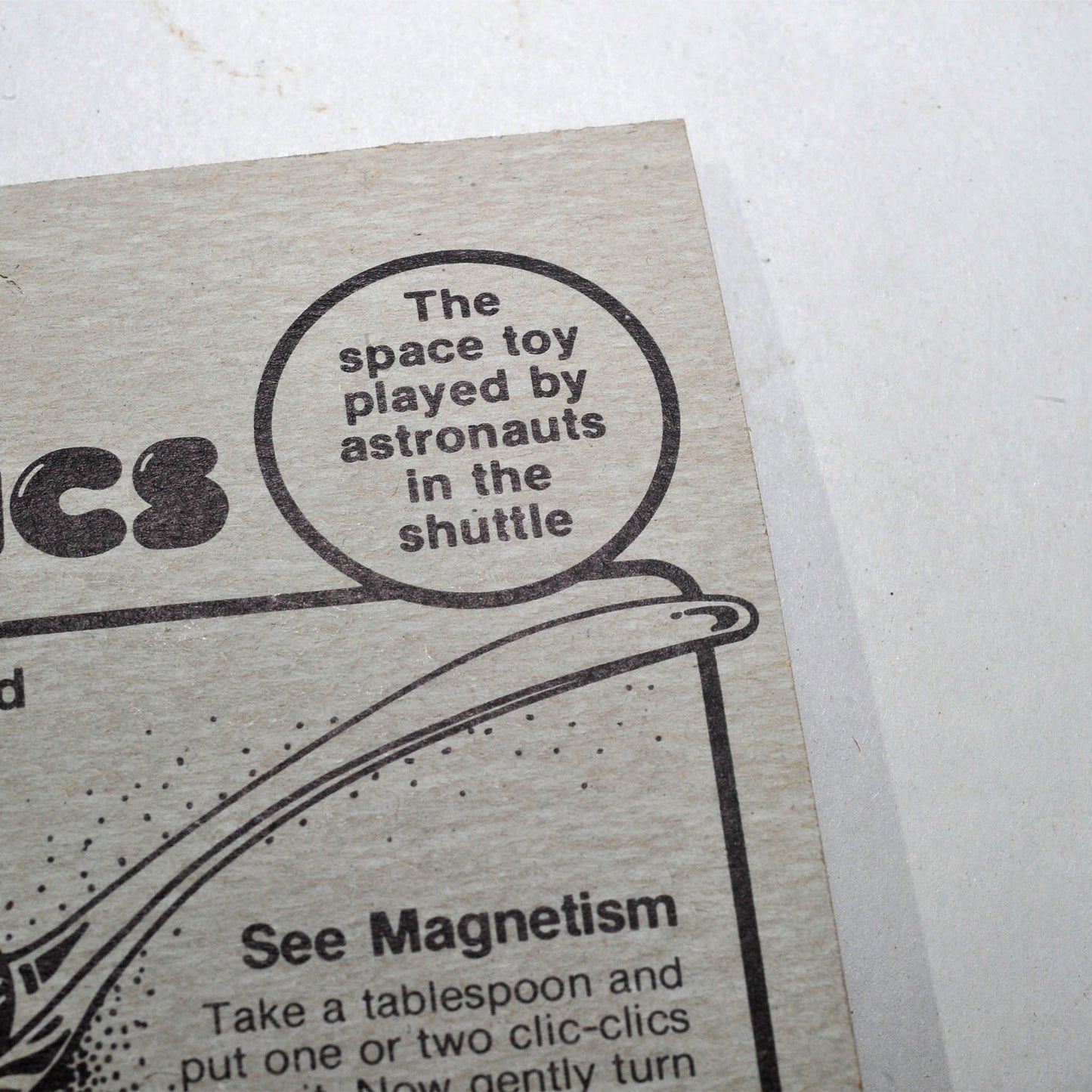 Vintage Space Clic-Clics — Magnetic Marbles, Sealed on Card, Never Used