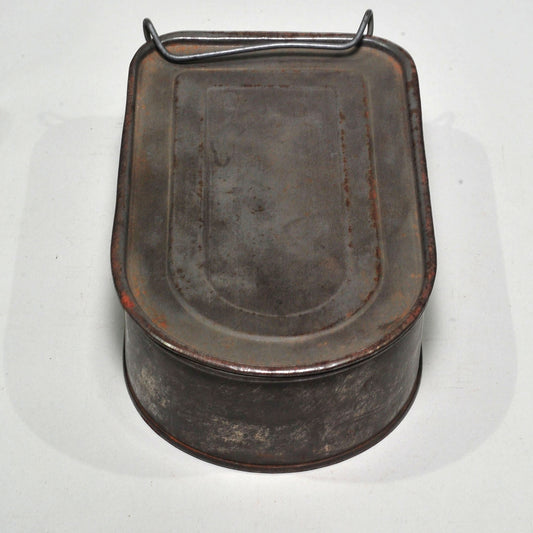 Miner's Snap Tin — Vintage British Coal Mining Lunch Tin, Good Condition