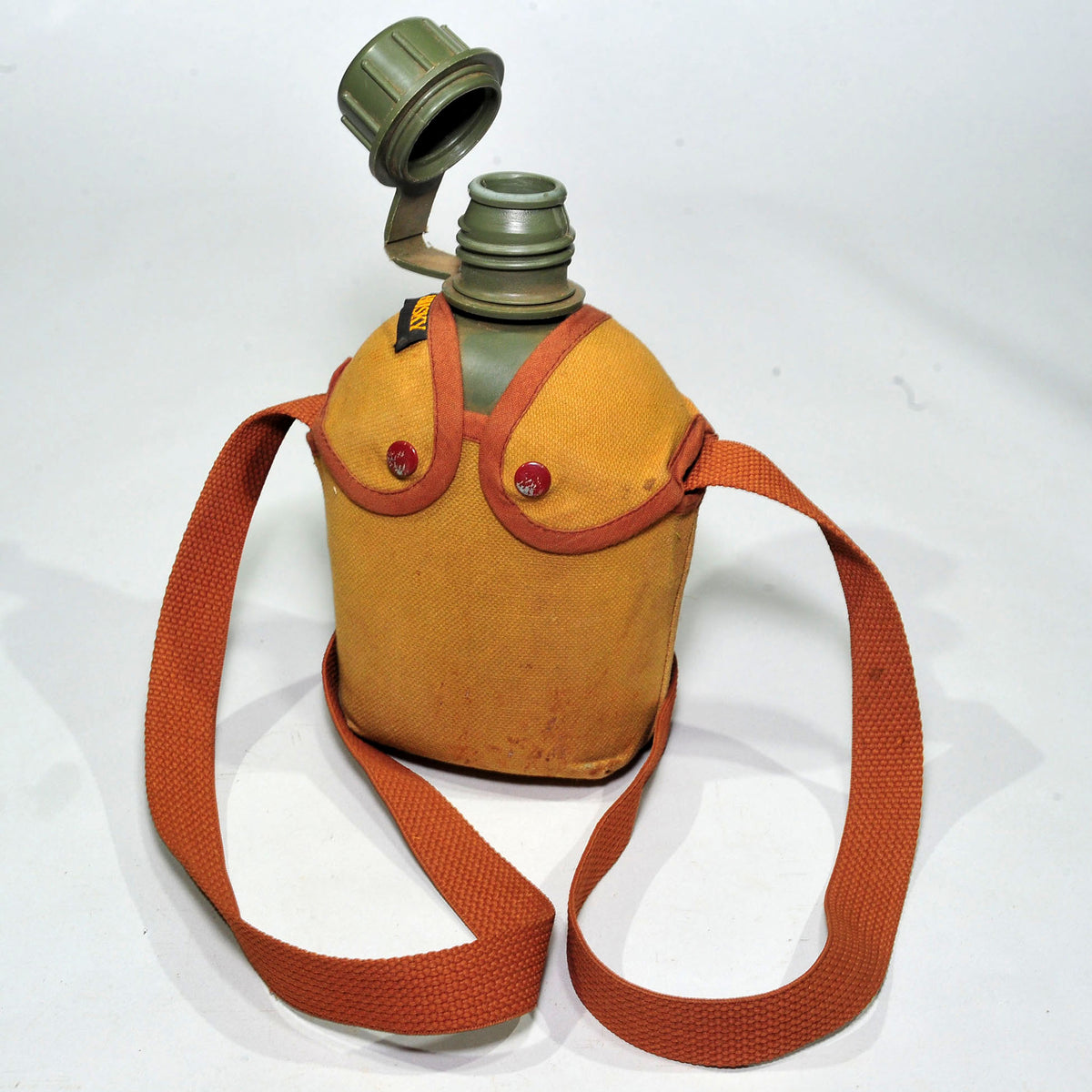 SADF South African Army 1L Water Bottle with Canvas Cover — Lid Included
