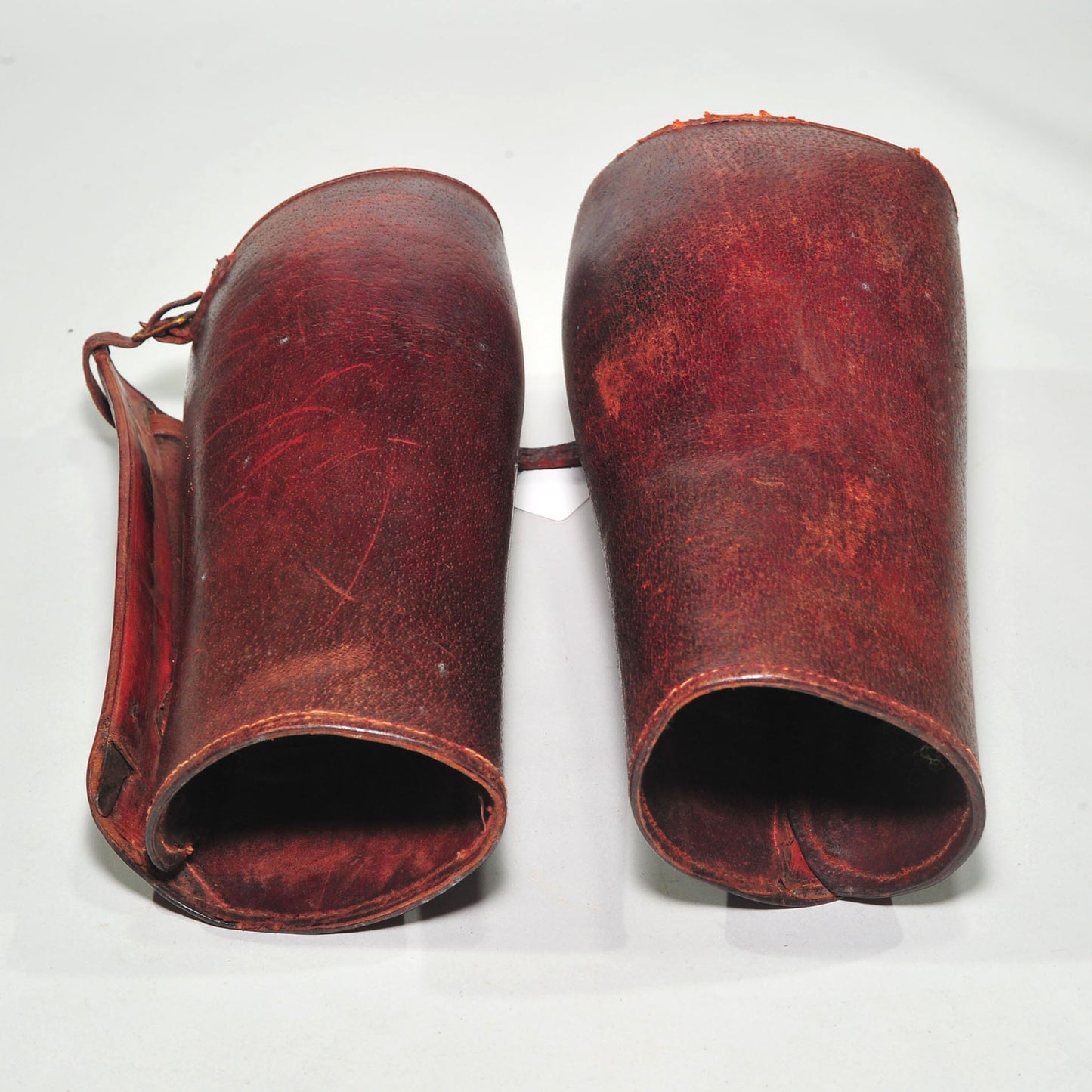 British Army Leather Gaiters — Anglo-Boer War Era, Genuine Leather, Good Condition