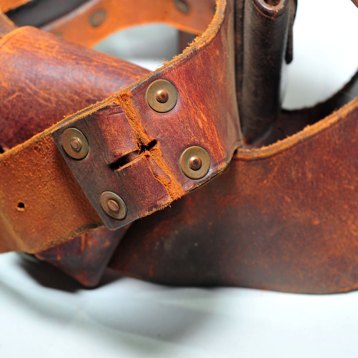 British Army Leather Ammunition Bandolier — Anglo-Boer War Era, With Issues (Missing Brass Buckle)