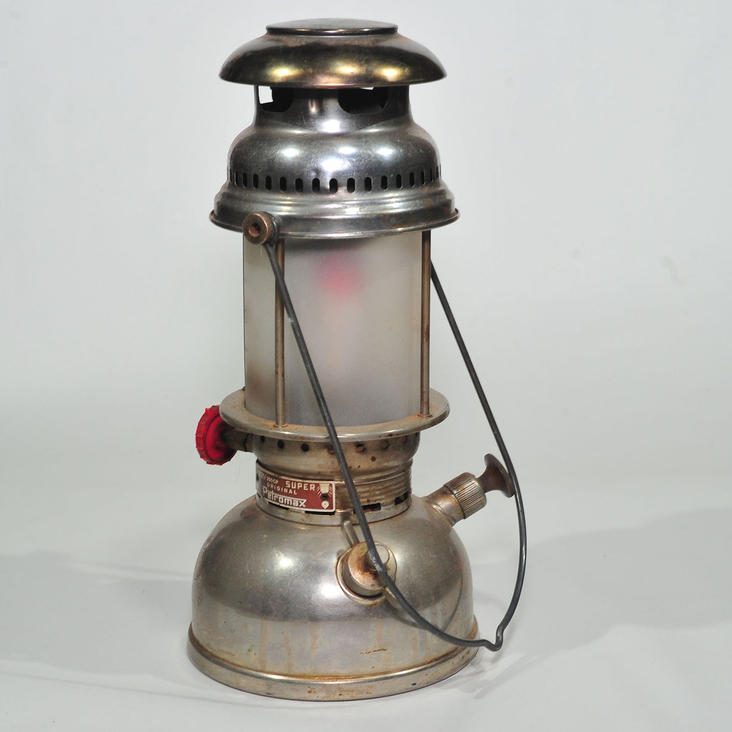 Baby Petromax 821, 250CP — Vintage German Kerosene Pressure Lantern, 34cm, Restoration Project