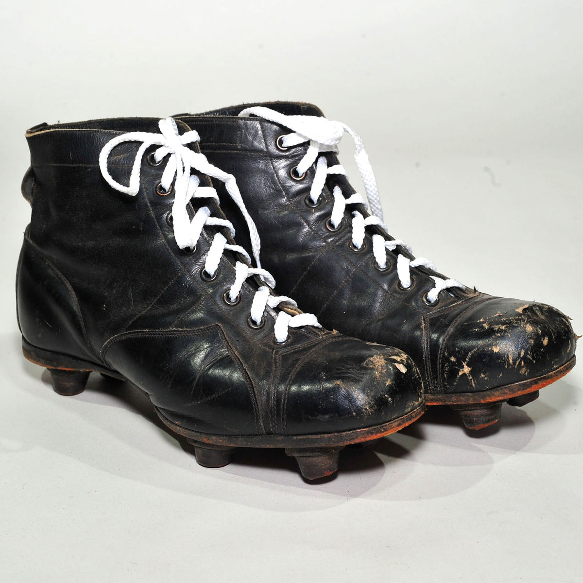 Cuthbert's "Springbok Flier" Rugby Boots — 1930s, Leather Studs, Size 6, 29cm