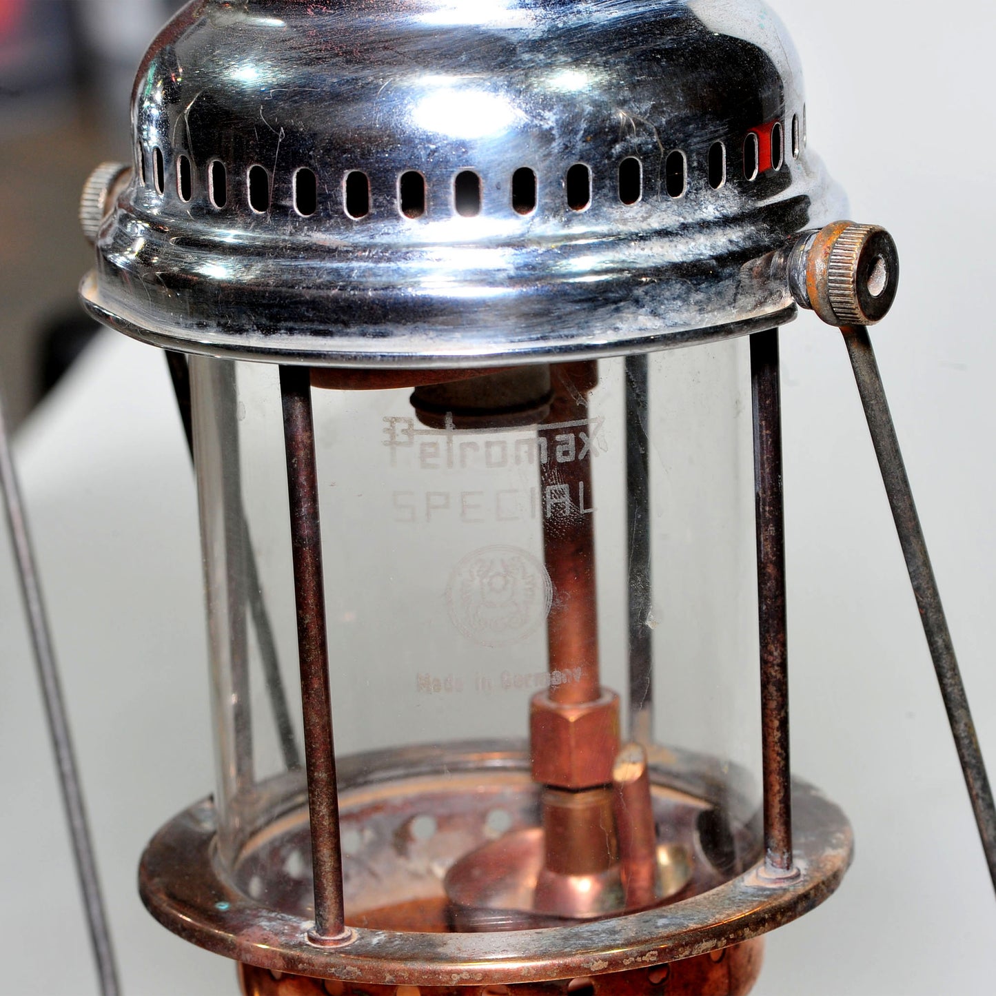 Petromax 821 Lanterns — Matching Original Pair, Complete with Original Globes
