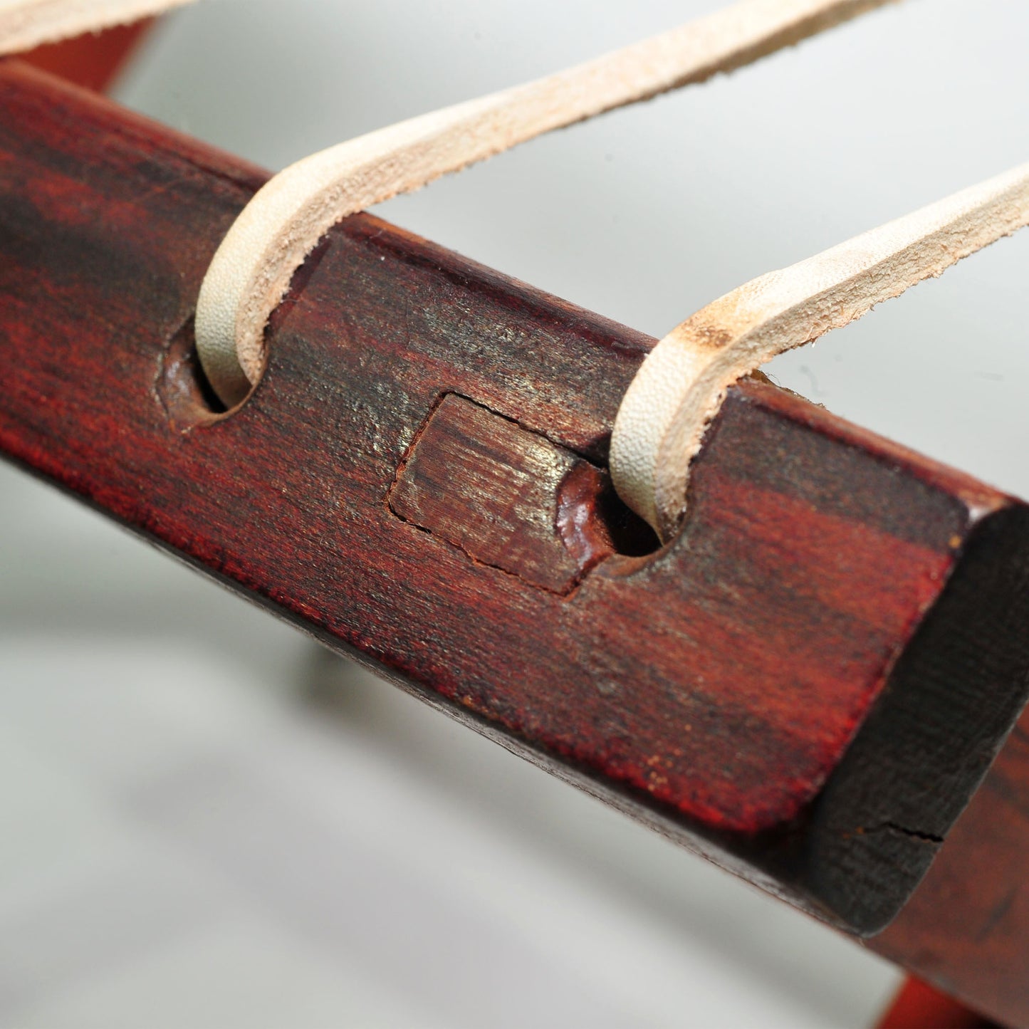 Antique Stinkwood Folding Camping Chair — Riempie Seat