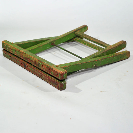 Antique Teak Folding Camping Chair — Painted, No Riempies, Restoration Project