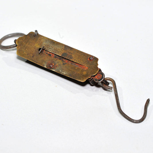 Salter No. 6 Brass Pocket Balance — 25lb, 9.5cm, Good Condition