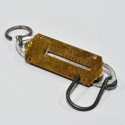 Salter No. 3 Brass Pocket Balance — 25lb, Fair Condition
