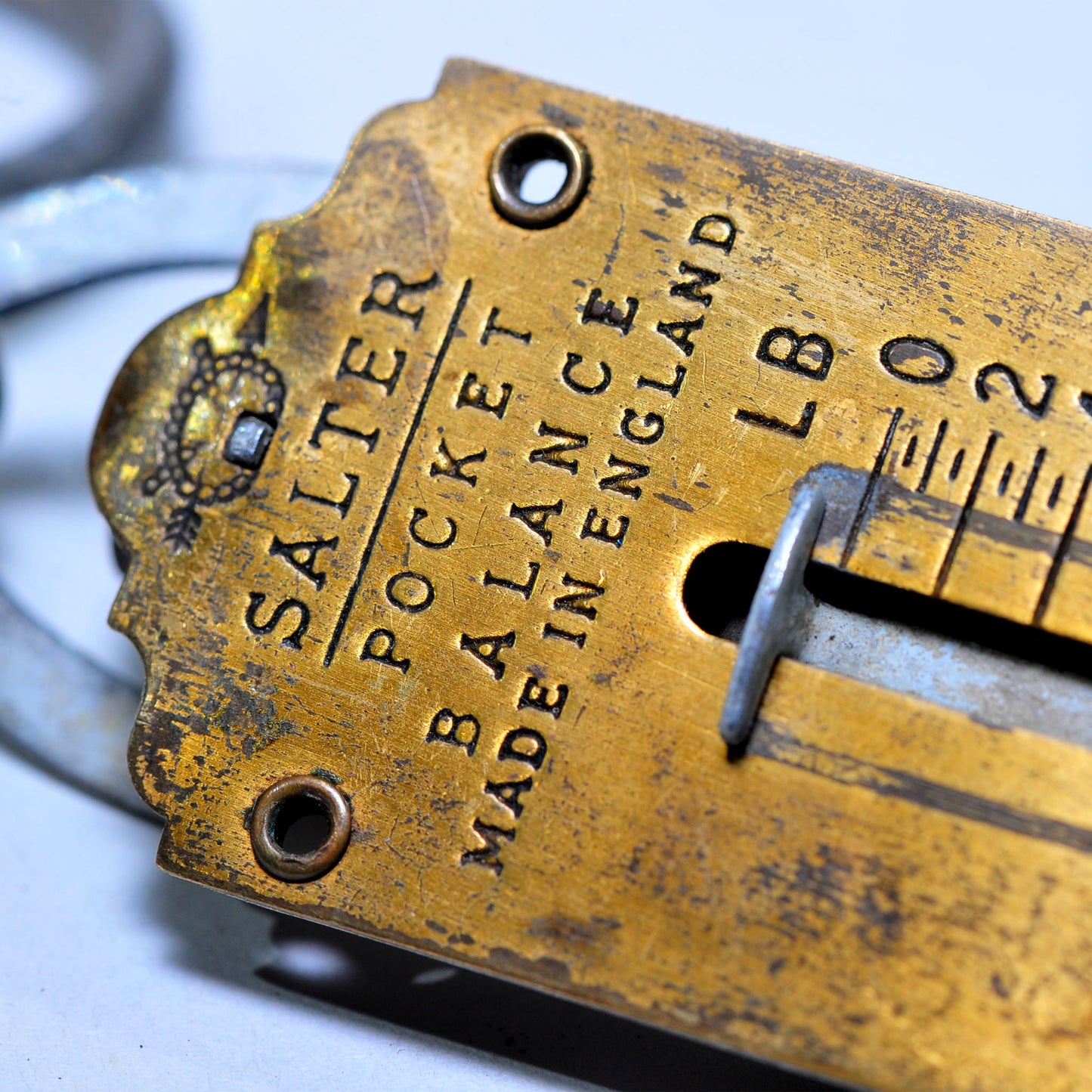 Salter No. 3 Brass Pocket Balance — 25lb, Fair Condition