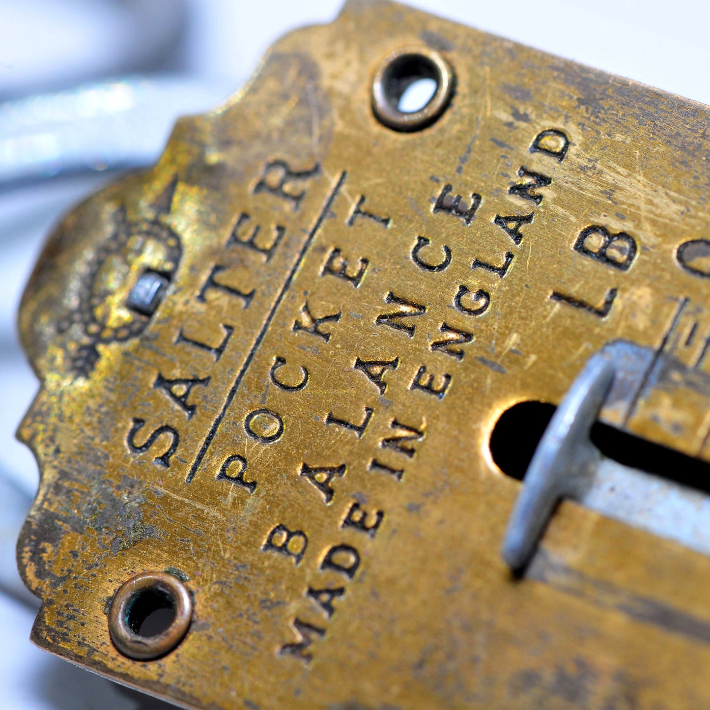 Salter No. 3 Brass Pocket Balance — 25lb, Fair Condition