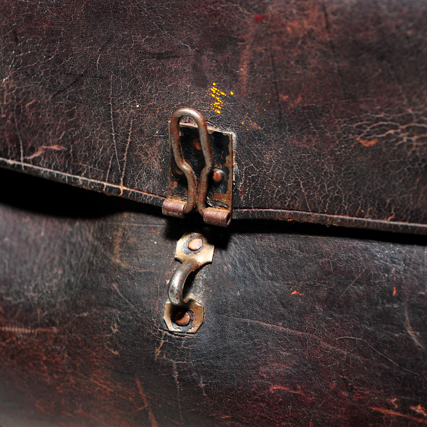 Antique Railway Engineer's Leather Toolbox — Thick Leather