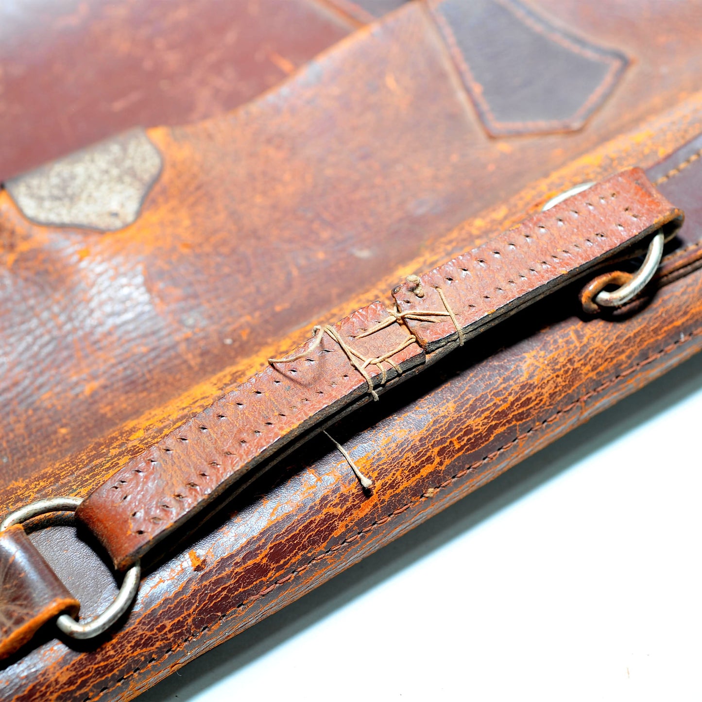 Vintage Leather School Bag — One-Buckle, Fair Condition, Great as Laptop Bag