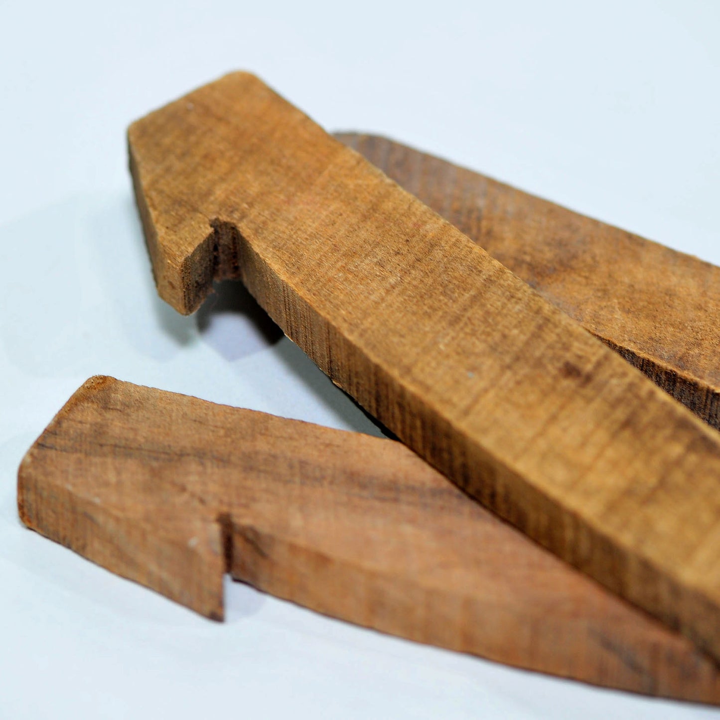 Rustic Wooden Tent Pegs — Set of 3, Salvaged from Antique Canvas Tent