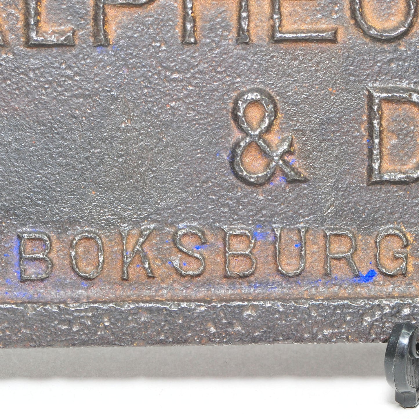 Alpheus Williams & Dowse Ltd Builder's Plate — Boksburg, 1960