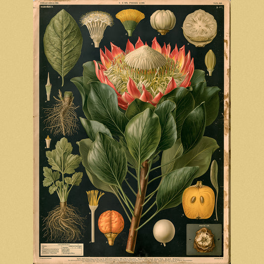 King Protea — Botanical Plate No. 71